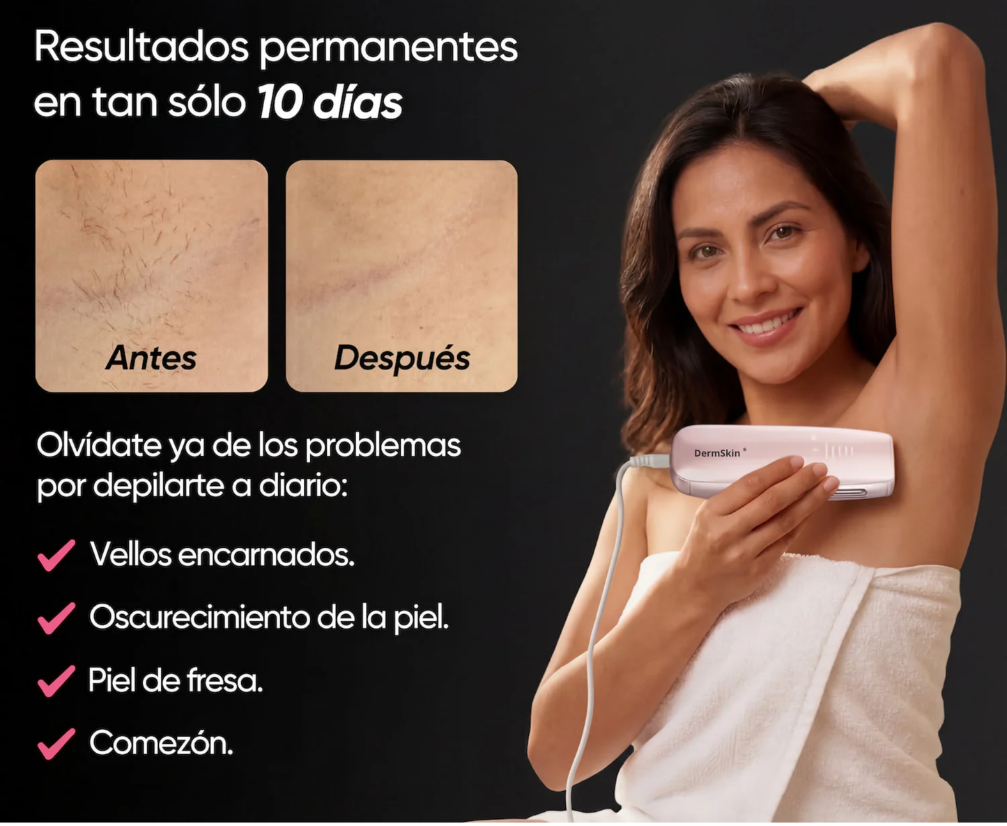 Depiladora IPL permanente